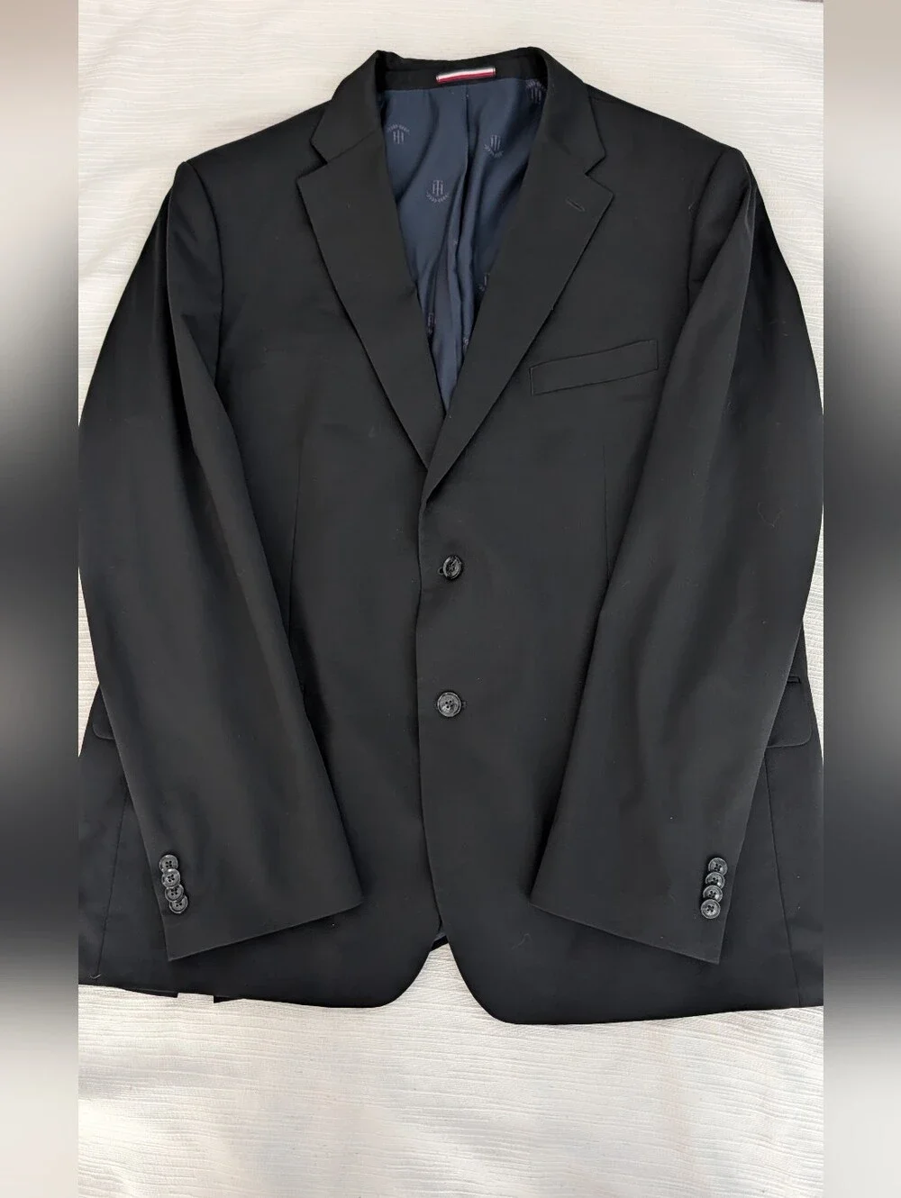 Tommy Hilfiger Classic Black Men's Blazer 48R